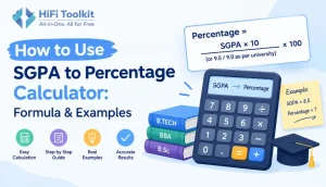 How to Use SGPA to Percentage Calculator Formula & Examples
