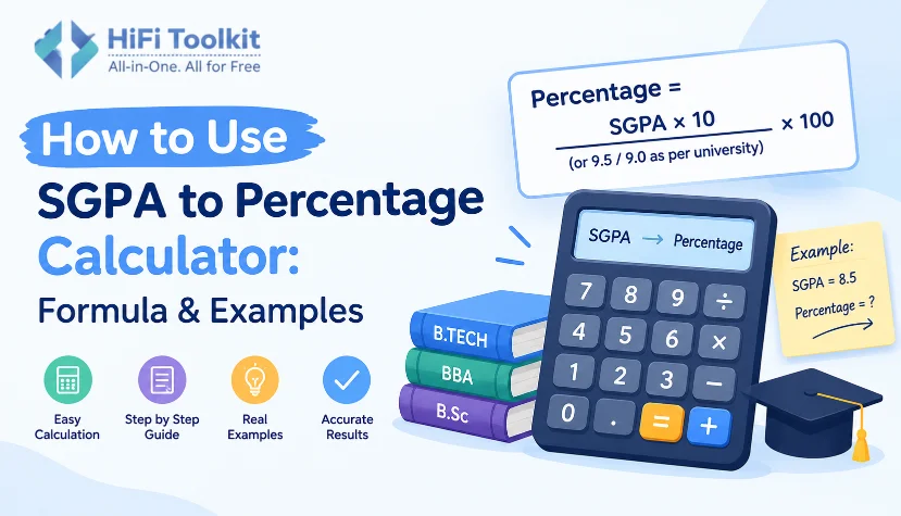 How to Use SGPA to Percentage Calculator Formula & Examples