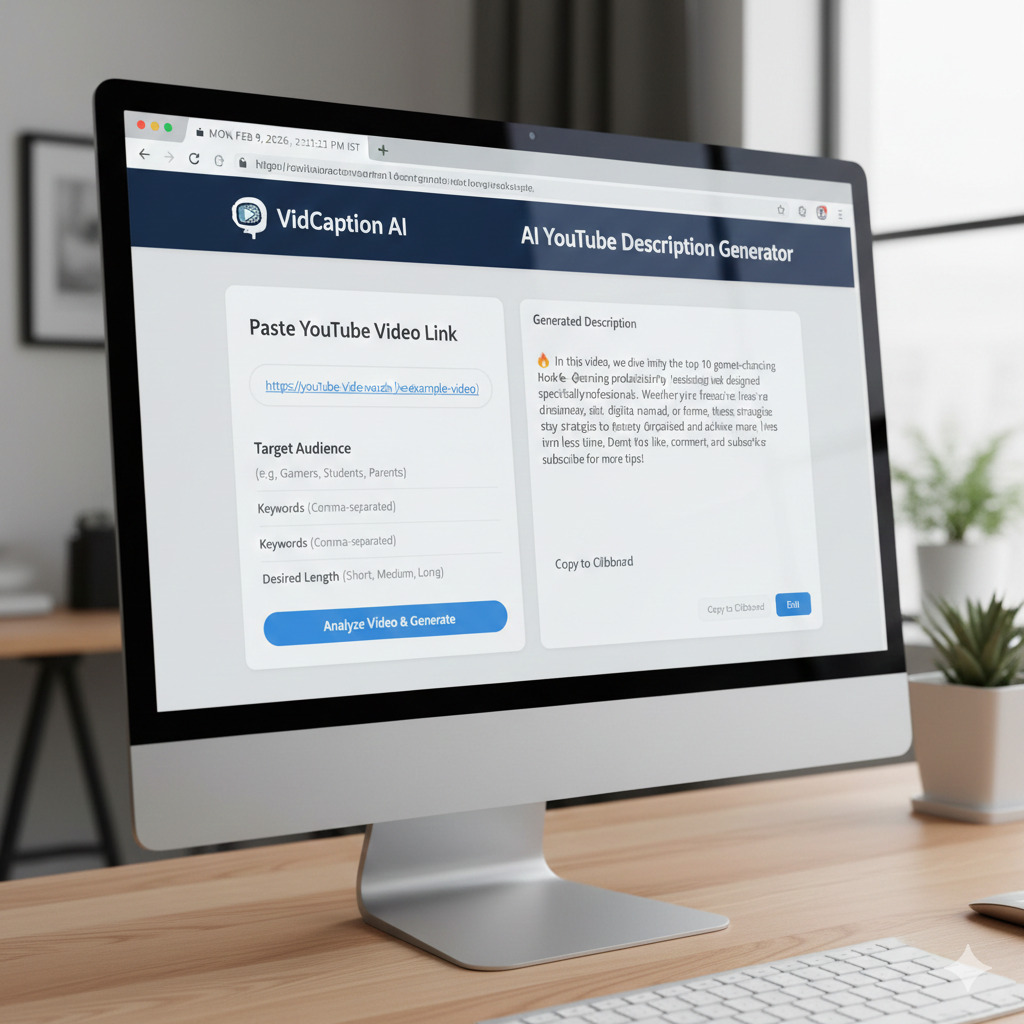 AI YouTube Description Generator