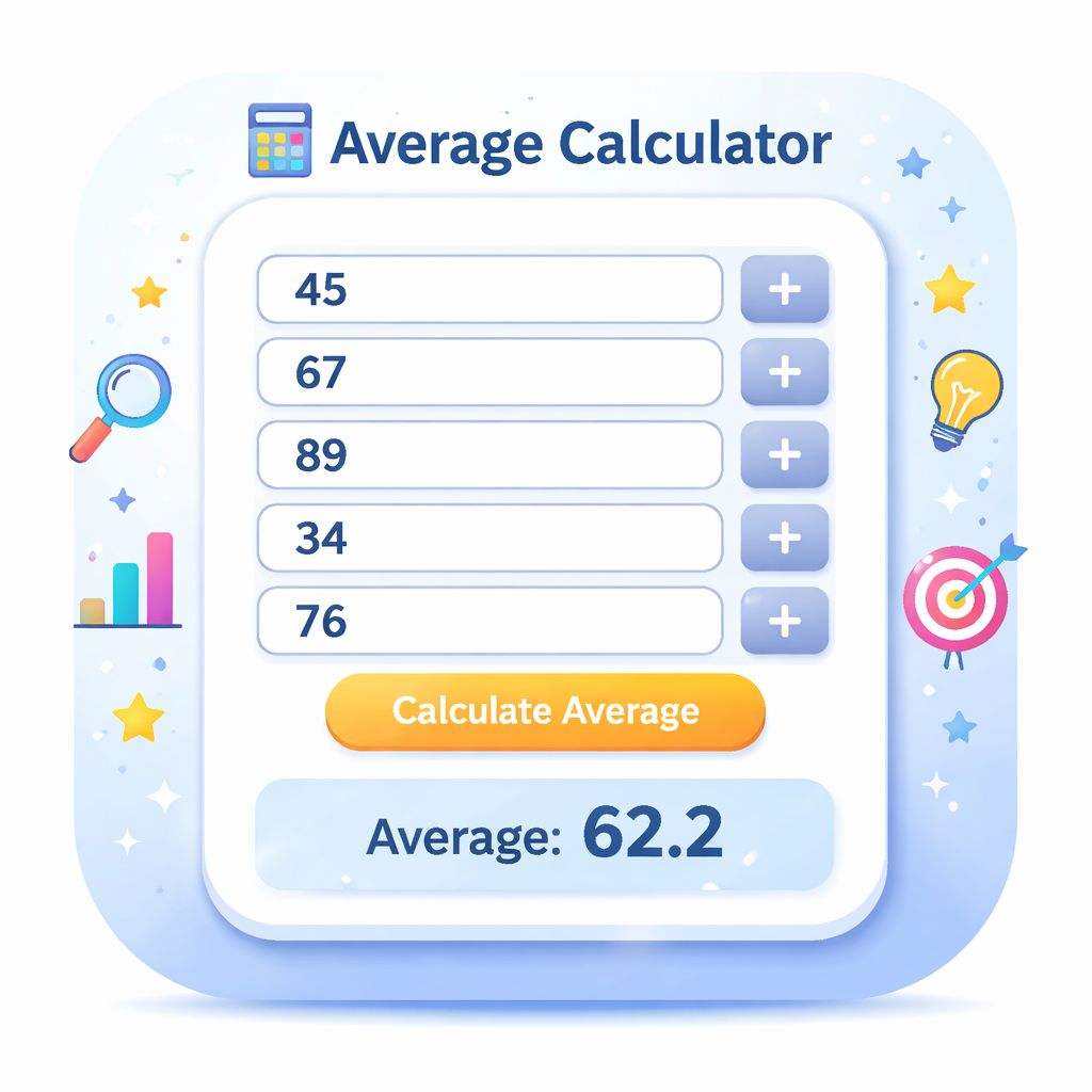Average Calculator | Mean, Median, Mode & Range Calculator
