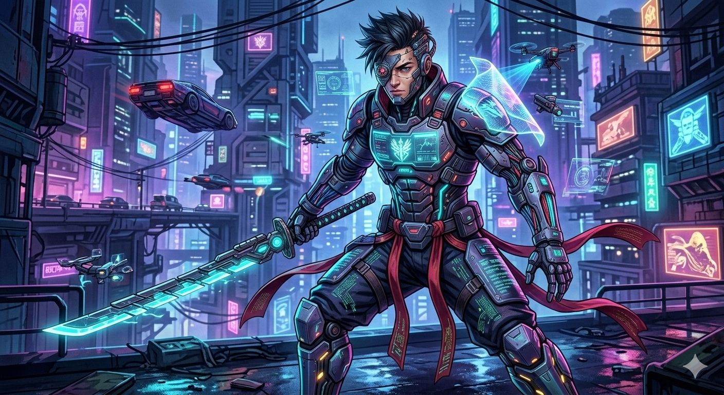 Cyberpunk Samurai
