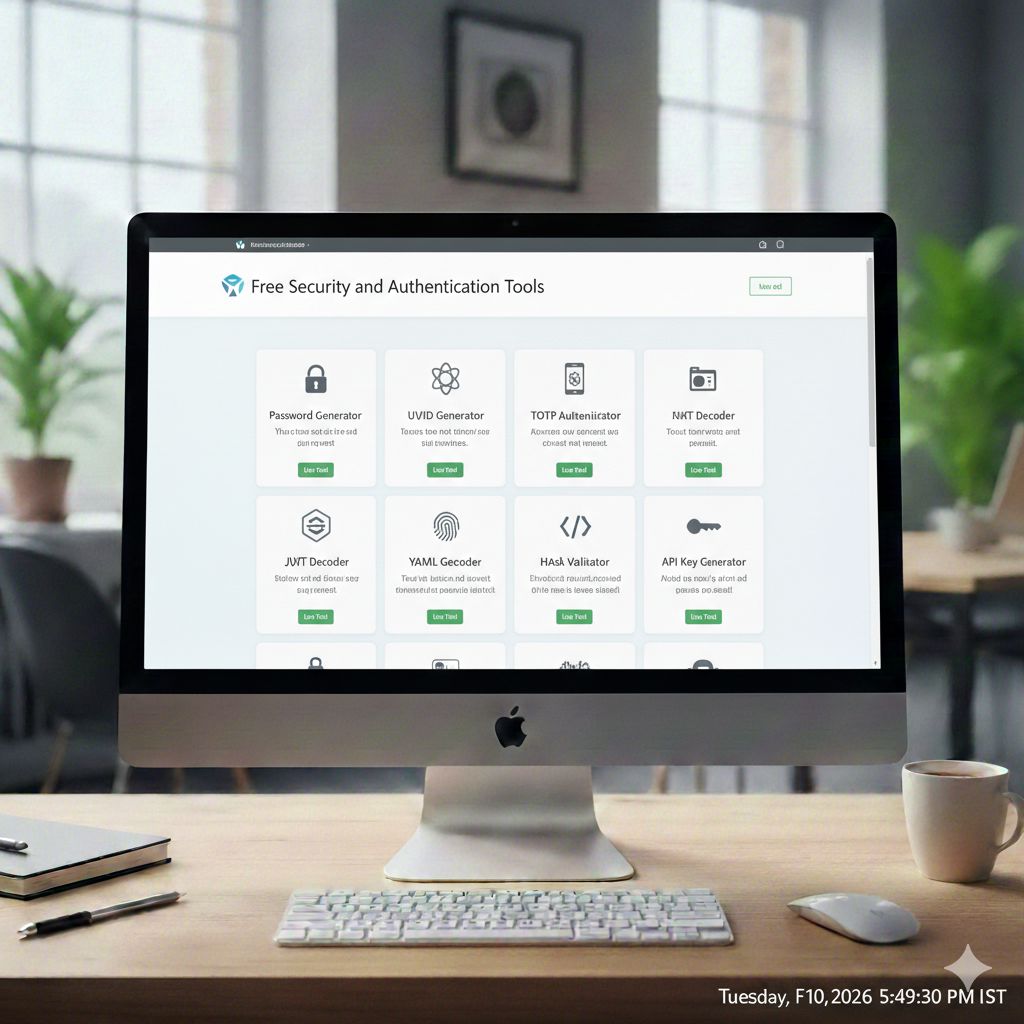 Security & Authentication Tools | Free Online Security Tools for Developers