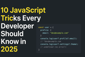 JavaScript tricks 2025