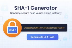 sha1 generator